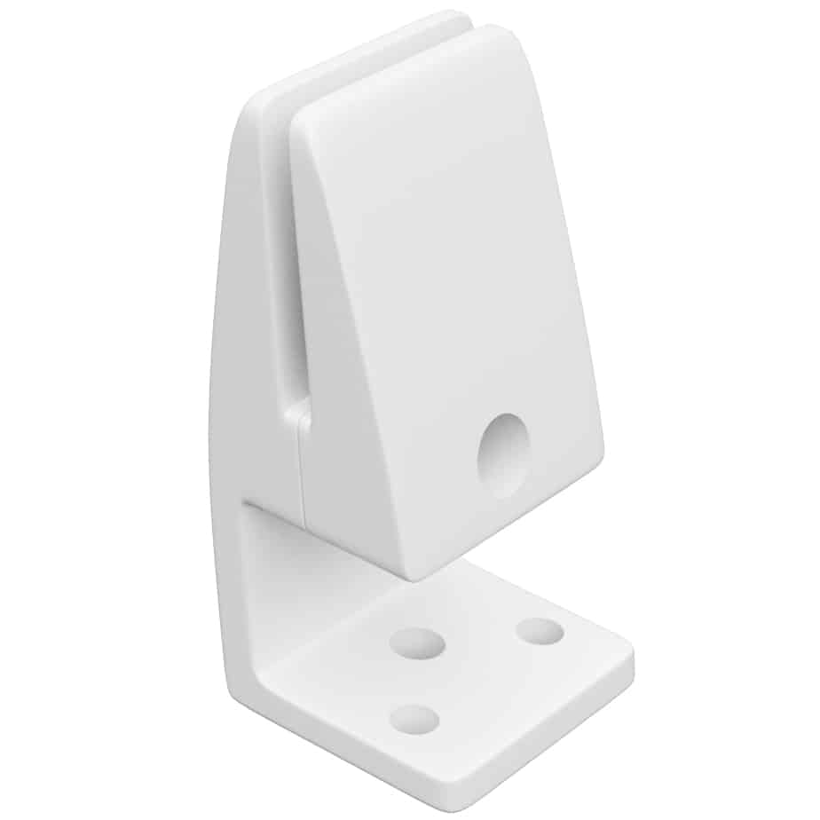 Desk Divider Screen Brackets in White