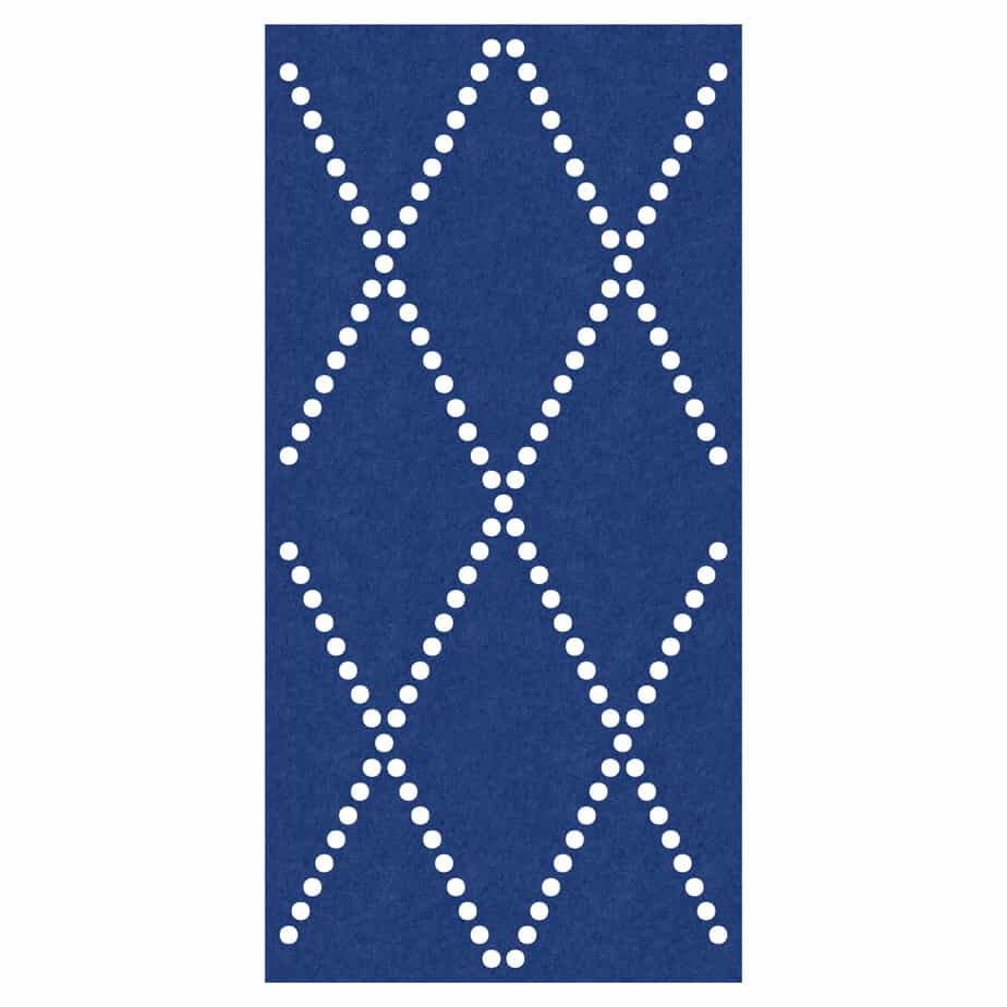 Acoustic Ceiling Tiles – Diamond – QTY 4 in Blue