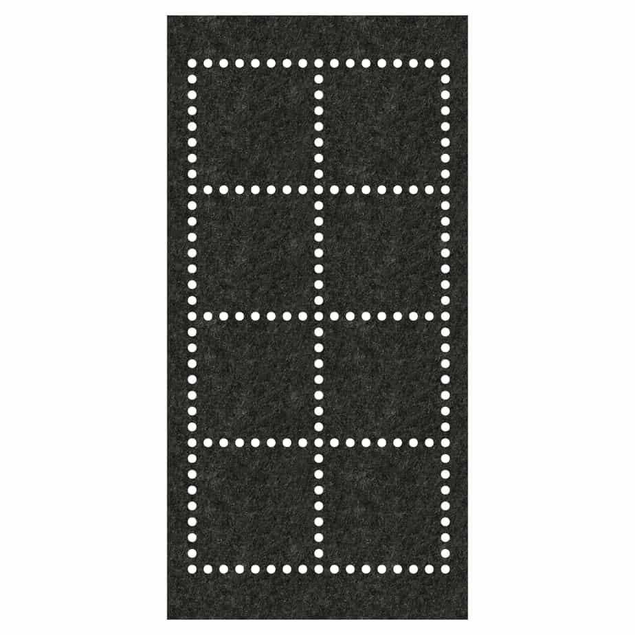 Acoustic Ceiling Tiles – Grid – QTY 4 in Charcoal