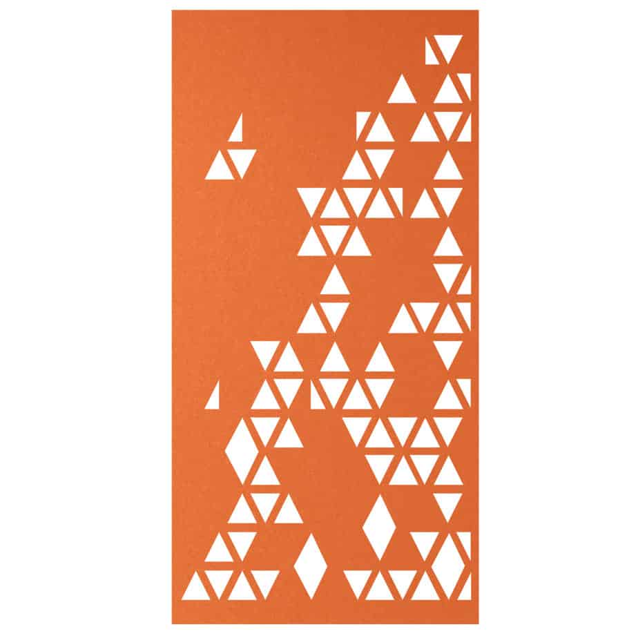 Hanging Room Divider - Delta in Orange