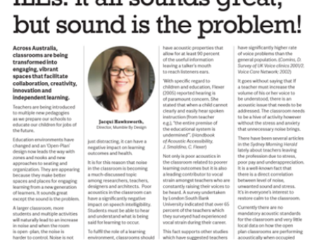 School News: ILE’s – It all sounds great but sounds the problem – page 60