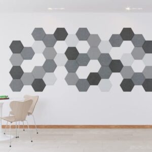 Honey Acoustic Hexagon Wall Tiles