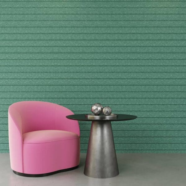 horizontal grooved acoustic panels