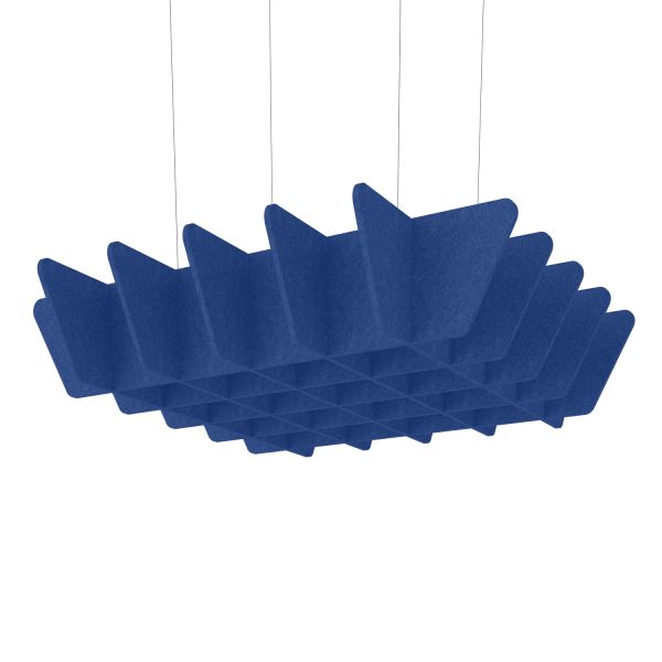 Acoustic Ceiling Baffle Quad in Blue