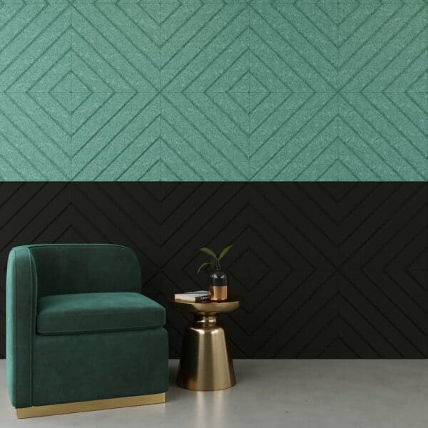 Acoustic Wall Tile with groove pattern