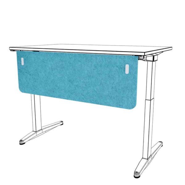 desk modesty panel - turquoise