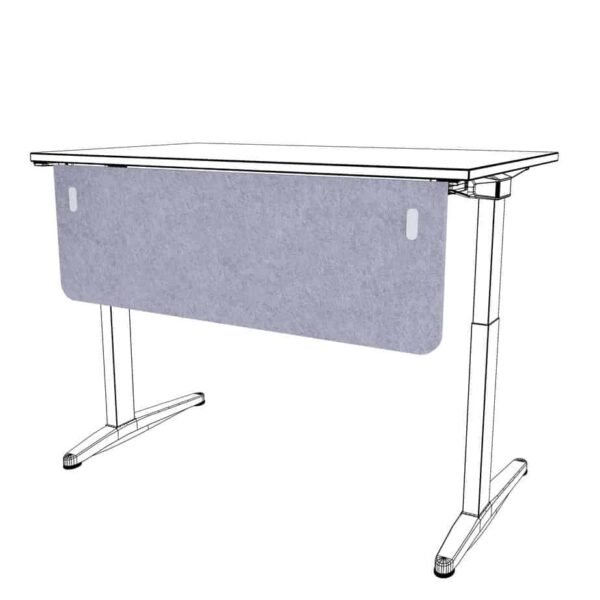 Desk modesty panel - Silver