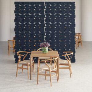 Waterfall Room Divider Navy